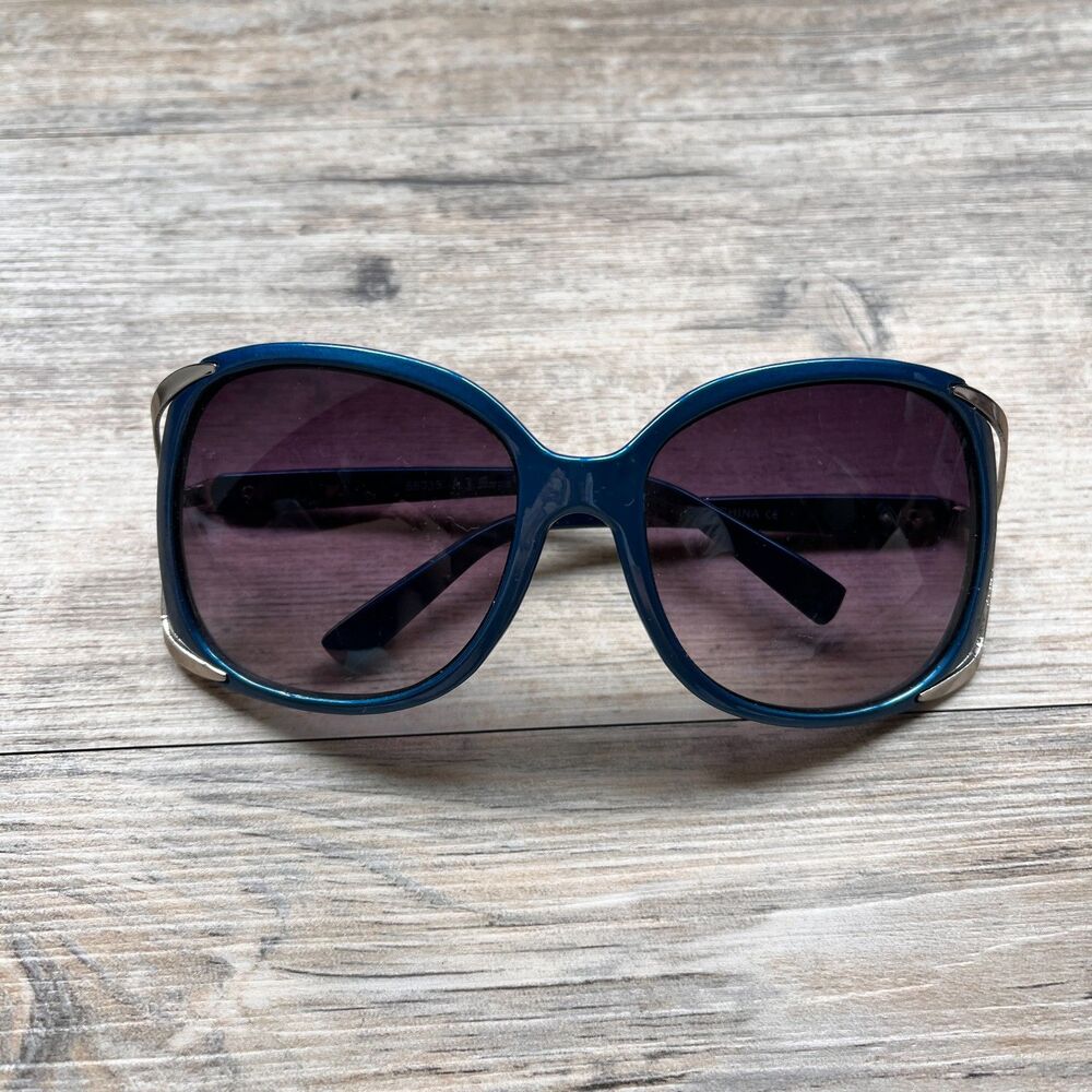 AJ Morgan Blue Oversized Sunglasses Style 88035 Retro Chic Y2K Glam Early 2000s